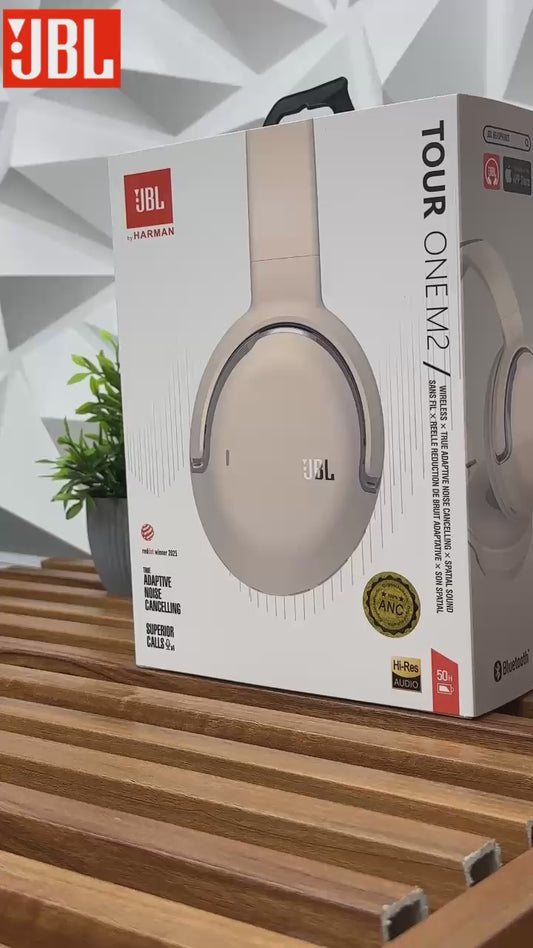 JBL Tour One M2 Adaptive Noise Cancelling Bluetooth Over Ear Headphones,Spatial Sound,Smart Ambient